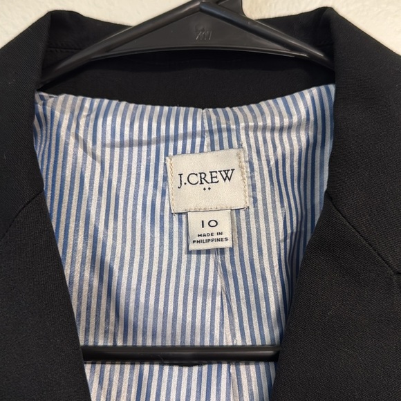 J. Crew Factory Cotton-blend two-button blazer in Black - Picture 9 of 12